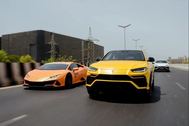 Lamborghini bull run road show - Lamborghini Mumbai