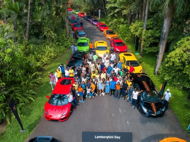 Lamborghini day luxury car celebration- Lamborghini Mumbai