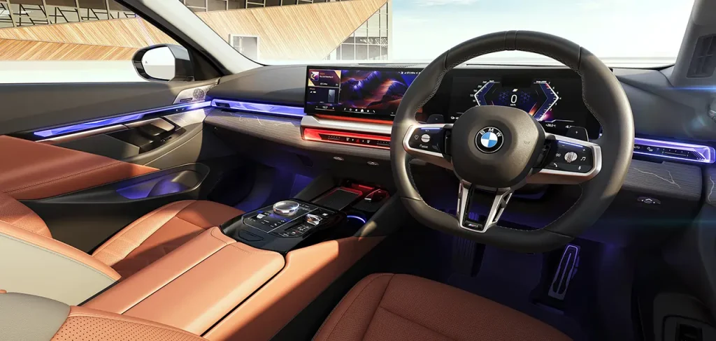 BMW 5 series luxury line interior