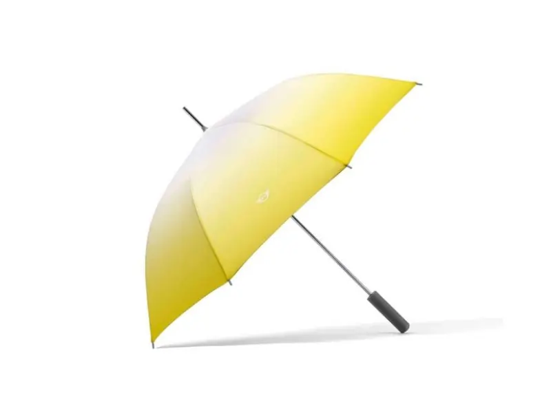 mini umbrella walking stick gradient yellowgrey